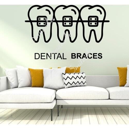 Funny teeth Wall Decal Art Vinyl Stickers For Kids Rooms Decoration Vinyl Decals