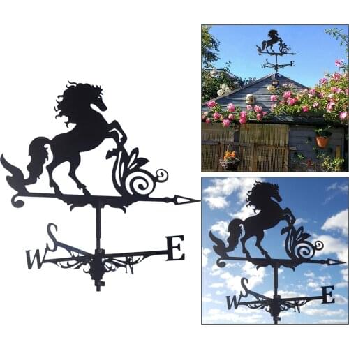 Yard Ornametal Iron Garden Wind Mill Weather Vane Weather Resistant Decoration for Home, Backyard
