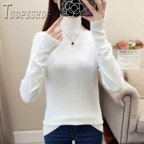 2019 Turtleneck Autumn Winter Women Sweater Korean Pullover Knitting Female Sweaters