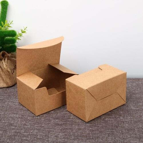 300pcs/Lot Black Brown Kraft Paper Box, Gift Business Card Packaging Boxes Card Case 93*57*40mm