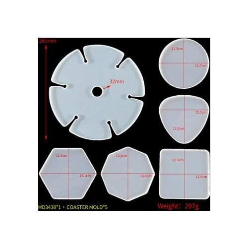 5PCS DIY Six Slot Wine Rack Mold Silicone Molds For DIY Craft UV Expoy Home Decoration Making Tools for Resin