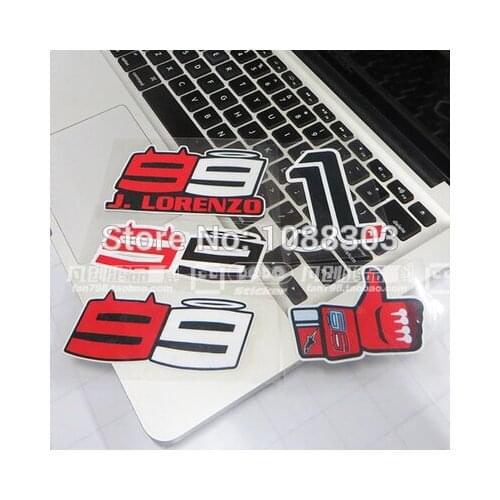 5Styles Car Styling Driver Jorge 99 Lorenzo Finger Good Car Motor Sticker Decals
