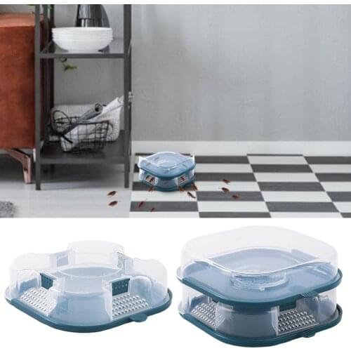 Automatic Bugs Catcher Reusable Cockroach Bugs Trap Box Bait Traps Pesticide For Household Indoor Kitchen Garden Drop Shipping