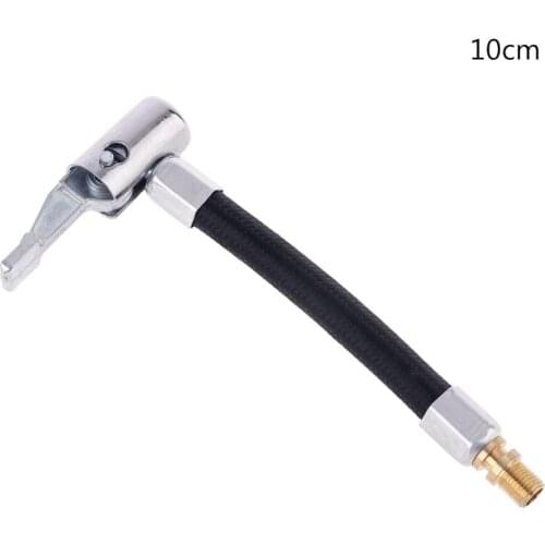 1pc Car Tire Air Inflator Extension Hose Adapter Locking Air Chuck Twist-on Lock Connection with Standard Fine Thread
