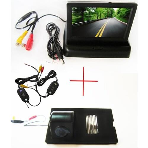 Wireless WIFI Car Rear View Camera for Land Rover Discovery 3 4 Range Rover Sport Freelander 2,with 4.3 Inch foldable Monitor