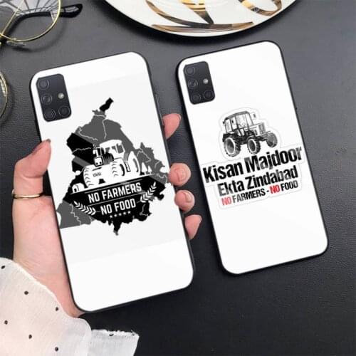 No Farmers No Food Phone Case For Samsung S6 7edge 8 9 10e 20plus S20 Ultra Note8 9 10pro A72018 Tempered Glass