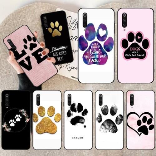 PENGHUWAN Best friends Dog paw Coque Shell Phone Case for Redmi Note 8 8A 7 6 6A 5 5A 4 4X 4A Go Pro Plus Prime