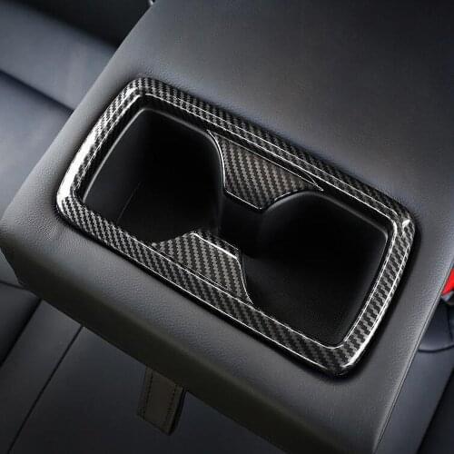 For Toyota Harrier Venza 2020 2021 For Highlander 2021 2022 Car Rear Seat Water Cup Holder Frame Cover Trim Accessories