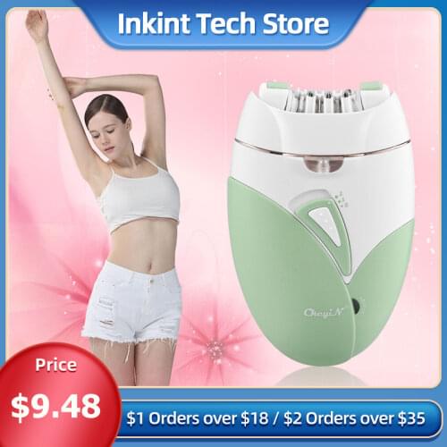 Ckeyin USB Rechargable Women Epilator Body Leg Hair Removal Depilator Shaver Female Electric Shaving Apparatu Depilation Machine