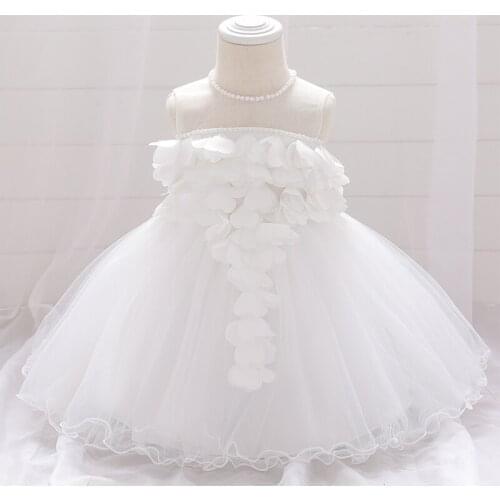 Newborn Flower Girls Wedding Dress Baby Girls Christening Lace Dresses for Party Occasion Prom Kid New Year Xmas Birthday Dress