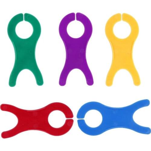 5pcs Mixed Color Thread String Winding Boards DIY Plastic Yarn Coiling Plate Sweater Knitting Tool Sewing Accessories