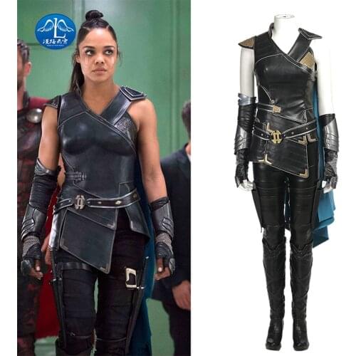 High grade Thor Ragnarok Valkyrie Cosplay Costume Thor 3 Outfit Movie Superhero Battle Suit Fancy Clothes Women Halloween