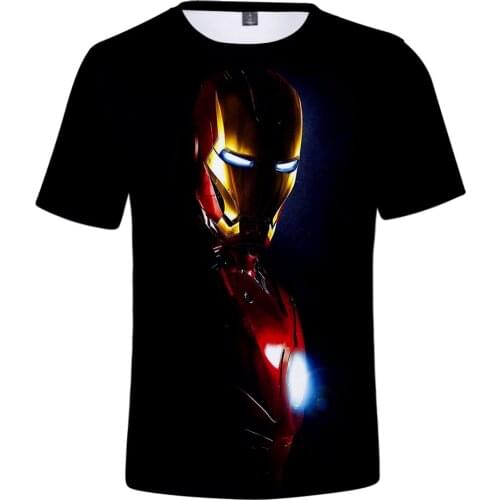 Summer T Shirt Men/women Iron Man 3D Printing Mens Short Sleeve T-shirt Streetwear Fashion T-shirts Male Casual O-Neck Top Tees