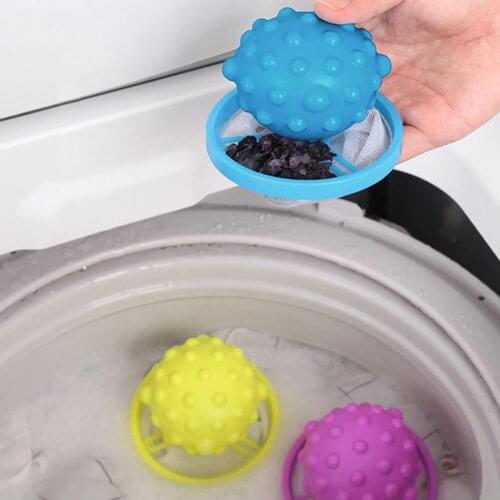 Bathroom Reusable Washing Machine Floating Mesh Anti-Winding Laundry Spiny Ball Washing Machine Tool Clothes Filter Bag