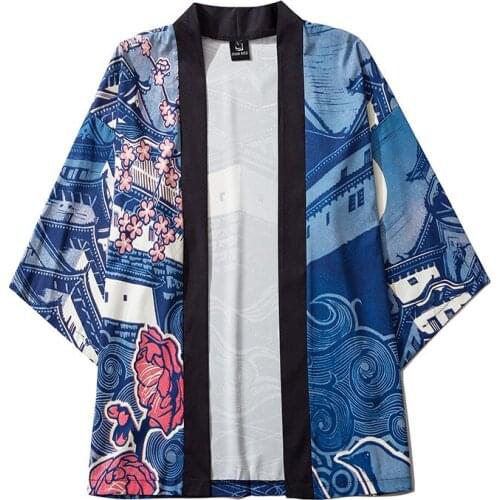 Mens Cardigan Kimono Traditional Japanese Streetwear Japanese Yukata Asian Clothing Ladies Kimono Japanese Kimono Cosplay