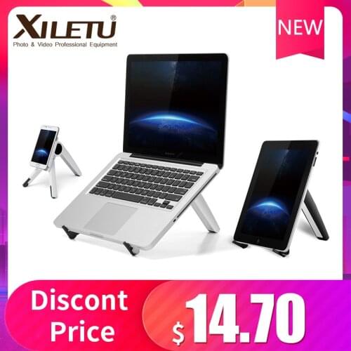 XILETU Laptop Stand for MacBook Pro Universal Desktop Laptop Holder Mini Portable Cooling Pad Notebook Stand for Macbook Air