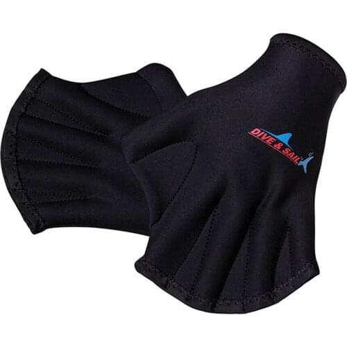 DIVE SAIL Swimming Gloves Diving Hand Flippers Training Finger Webbed Glove Paddle Good Elasticity Training Paddle Dive Glove