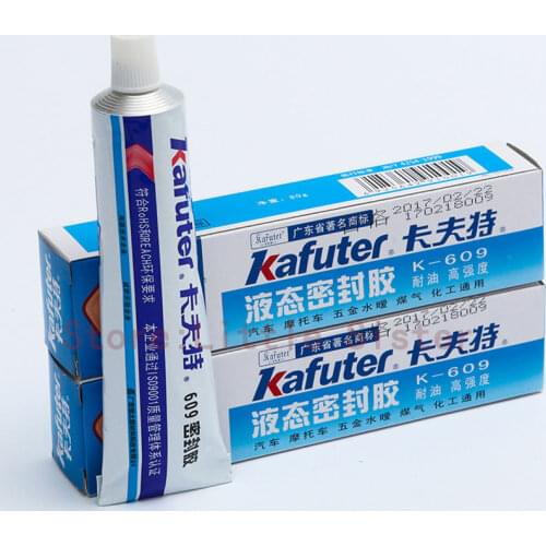 2pcs K-609 polymer liquid sealant high temperature resistant metal oil resistant thread insulation waterproof sealant 80g