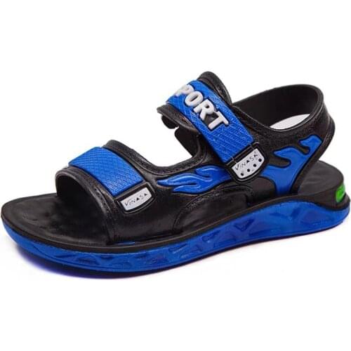 Kids Summer Sandals Anti-Skid Breathable Walking Shoes Children Boy Quick Dry Beach Sandals Fashion Outdoor Slippers for Travel