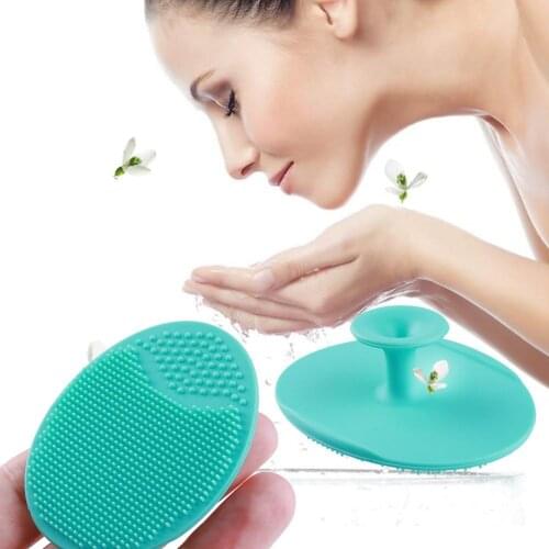 1pc Silicone Face Wash Brush Pad Blackhead Removal Face Exfoliating Cleansing Brushes Skin Care Tools