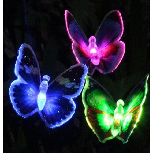 Solar lights for garden decoration LED Solar Landscape Path Light Outdoor Butterfly Lawn Lamps Waterproof Garden Camping Lamp