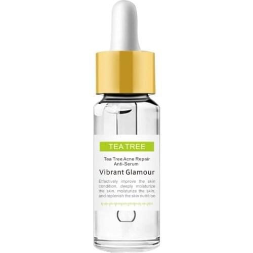 Acne Treatment Serum Natural Tea Tree Extract Essence Anti Acne Scar Pimple Removal Whitening Cream Face Skin Care