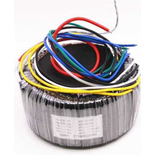 500W Toroidal Transformer AC220V Output: Double 46V*2 + Single 12V*2 Pure Copper Wire High Power Power Supply