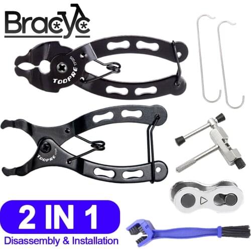 Bicycle Chain Mini Mountain Bike Chain Quick Link Bike Gauge Tool with Hook Calipers Measure Screw Chain Clamp Cycling Accessory