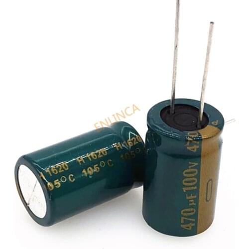 20pcs/lot high frequency low impedance 100V 470UF 16*25 20% RADIAL aluminum electrolytic capacitor 470000nf 20