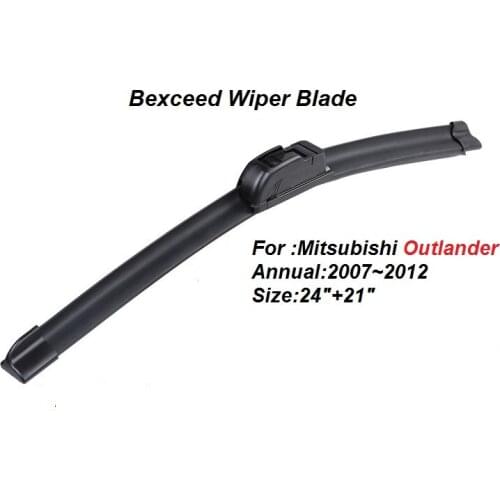 24"+21" High quality Bexceed of car windshield Flat wiper blade For Mitsubishi Outlander