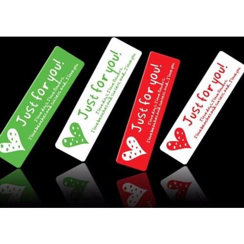 240 pcs/lot Just for you with Loving Heart self-adhesive Label Stickers DIY Hand Made Gift Cake Paper Sticker Sealing