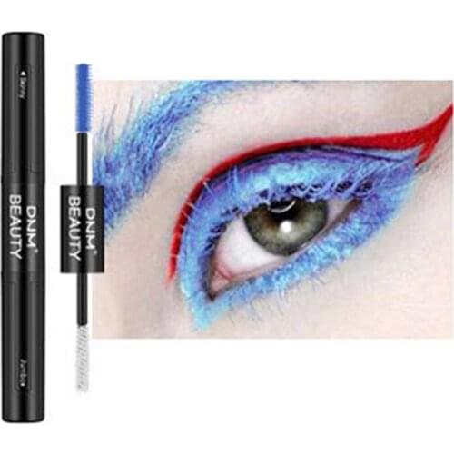 4D Double-Headed Quick-Drying Mascara Eyelashes Mascara Lengthening Eyelashes Makeup Waterproof Mascara Volume Eye Cosmetics