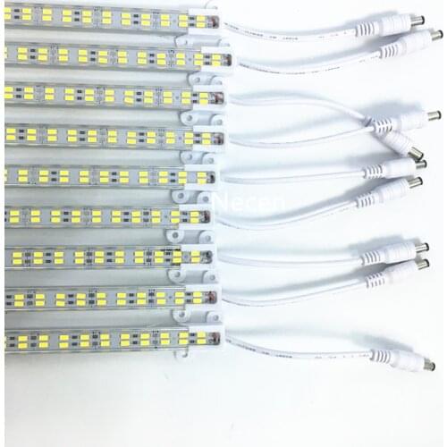 5/10/20PCS 0.5M 50cm Hard rigid led Bar light 12V 144leds/M 5730 Aluminum Led Strip Rigid light waterproof outdoor lights