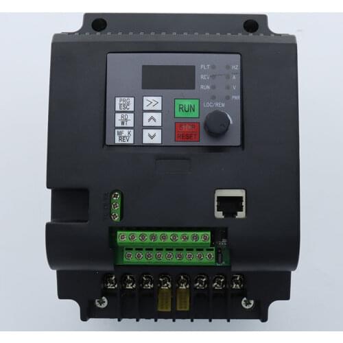 5.5KW/7.5KW VFD 3 Phase Input & Output 380V-400V AC Motor Variable Frequency Drive Inverter Converter for Spindle Speed Control