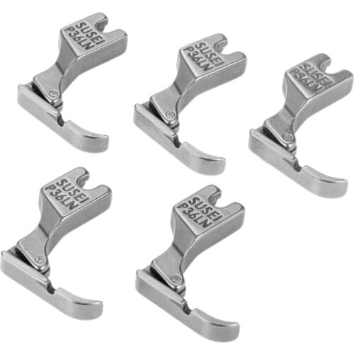 5Pcs Industral Sewing Machine Flatcar Zipper Presser Foot P36LN For Single Needle Industrial Sewing Machine