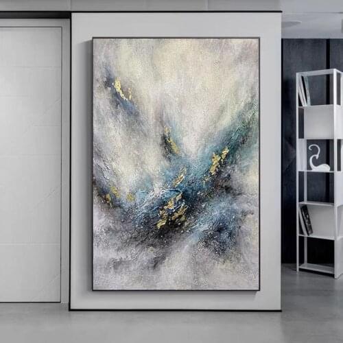 Ocean Abstract Oil Painting Handmade On Canvas Thick Texture Oil Modern Wall Art Paintings Large Salon Home Decoration Picture