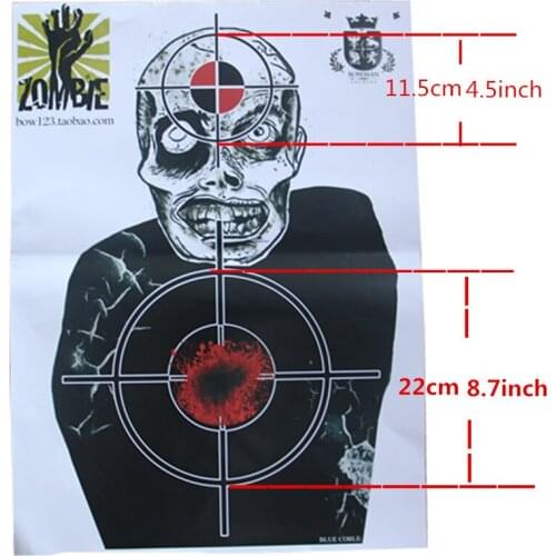 Corpse Target Paper Shooting Targets Game and Skill Challenge Targets (10 Pack)
