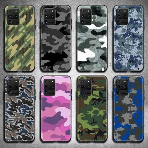 Camouflage Pattern Camo military Army Phone Case For Samsung Galaxy S21 Plus Ultra S20 FE M11 S8 S9 plus S10 5G lite 2020