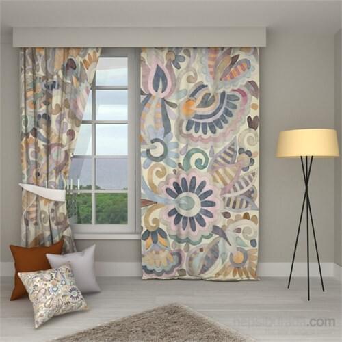 Erenev Pastel Wrap Board Pattern Backdrop Curtain Right