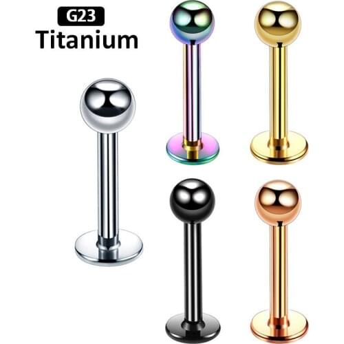 G23 Titanium Labret Ear Studs Earrings Classic Labret Lip Piercing jewelry