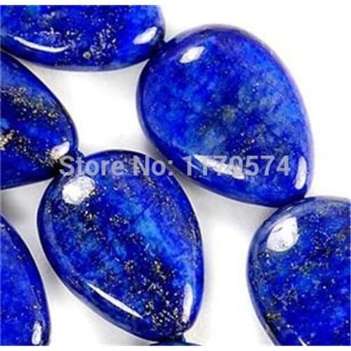 Free hot new Beautiful Natural teardrop 13x18mm Egyptian Lapis Lazuli Jasper Bead 15'' AAA sp0193