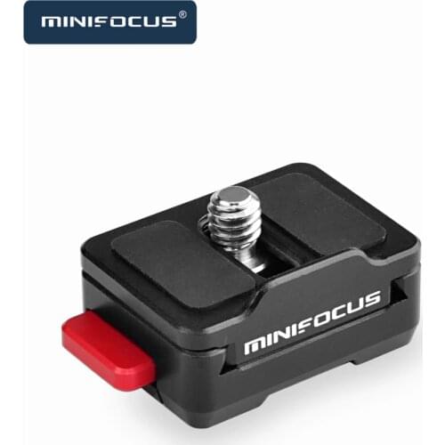 Mini Quick Release Plate 1/4" Screw Mount for Camera Camcorder Tripod Ball Head Rig Field Monitor Magic Arm LED Video Light