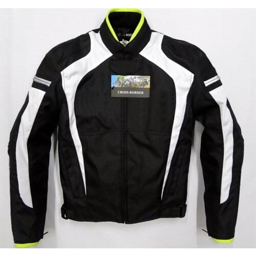 Motorcycle Winter Jacket For Kawasaki Motorbike Scooter Keep Warm Windproof Black White Jackets With Protector Mens