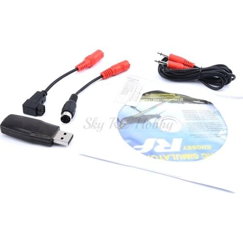 New 22 in 1 Simulater RC USB FMS Flight Simulator Cable for G7/ G6 G5.5 G5 5.0 Flysky FS-I6 FS-TH9X FS-T6 RC Transmitter Drones