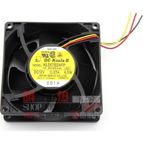 Original / 9CM KLDC12Z4FP12V 0.37A 4.5W 9032 double ball fan
