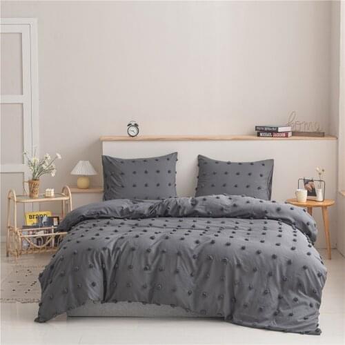 LOVINSUNSHINE Bed Quilt Cover Solid Color Home Textile Simple Style Bedclothes Duvet Cover Pillowcase Bed Sheets