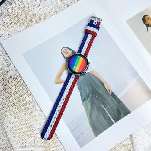 20mm 22mm strap For Samsung gear sport s2 classic s3 Frontier galaxy Watch active 45 huami amazfit bip Band huawei GT 2 46mm pro