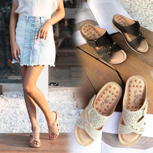 Sandals Women 2021 Casual shoes non-slip Beach Shoes Woman femeal Flat Sandals massage Slippers
