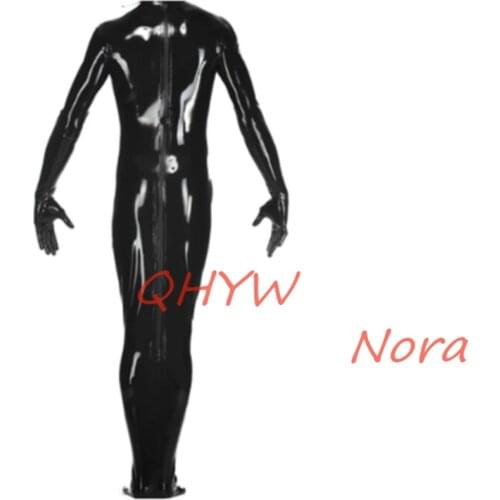 Sexy Exotic Sexy Handmade Customize Men Male Latex Catsuit Zentai Cekc Fetish Bodysuits Front Zip
