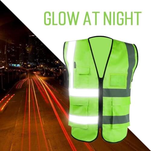 Reflective Vest Motorcycle Vests Riding Motorbike Riding Ultra-thin Jacket Site Safety Clothing Visibility Reflective Jacket